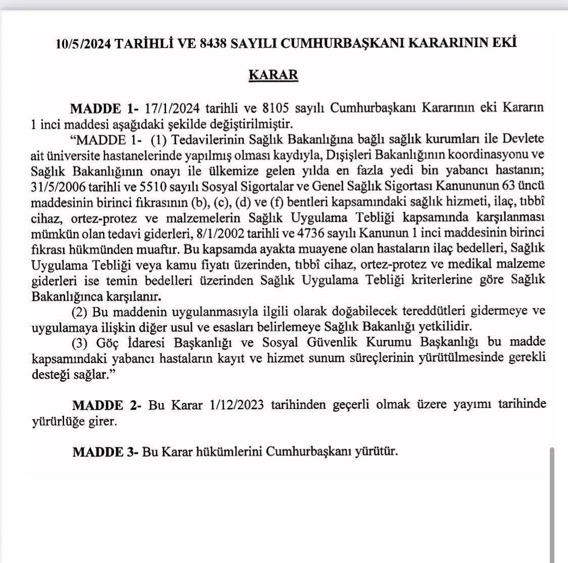 Vatandaşlar İsyan Etti: Hükümet, Yabancı Hastaların Tedavi Giderlerini Karşılama Kararına Tepkili! Vatandaşlar İsyan Etti: Hükümet, Yabancı Hastaların Tedavi Giderlerini Karşılama Kararına Tepkili!